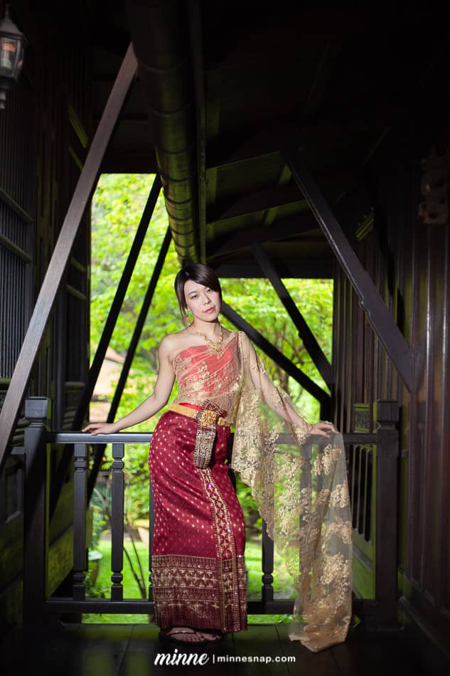 Taiwan Girl in Thai Traditional Dress at Thai House
